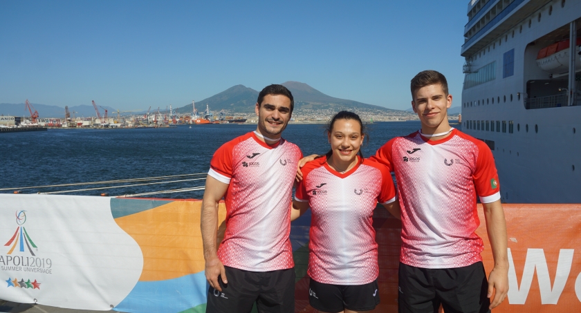 Comitiva portuguesa da ginástica artística já está em Nápoles